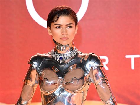 zendaya robot|zendaya mugler cyborg suit.